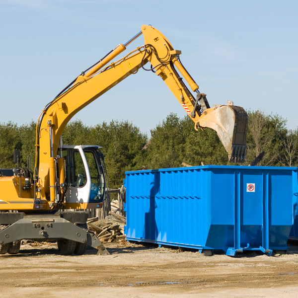 how many times can i have a residential dumpster rental emptied in Allensworth